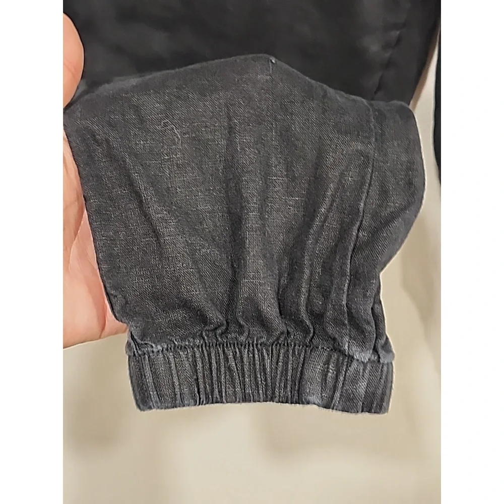 Athleta Joggers Womens Size‎ 0 Petite Black, Zippered Pockets Elastic Waist